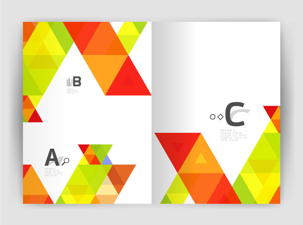 商业小册子或单张a4封面模板图片下载