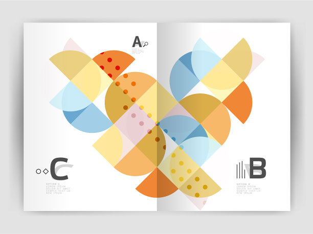 商业小册子或单张a4封面模板图片下载