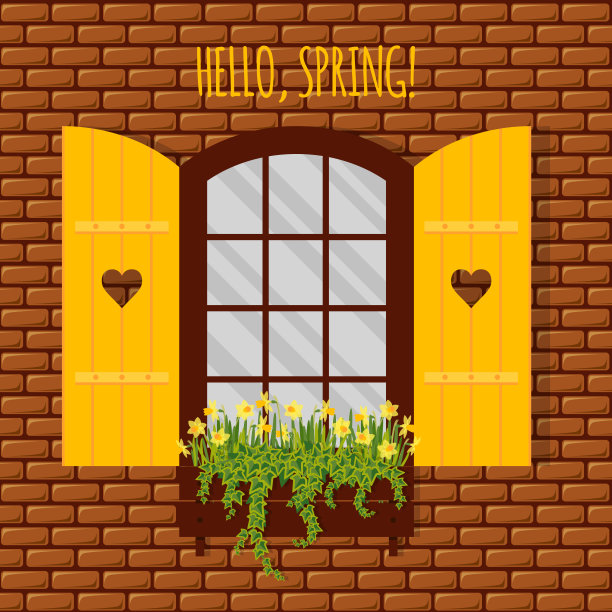 窗户和百叶窗图片下载