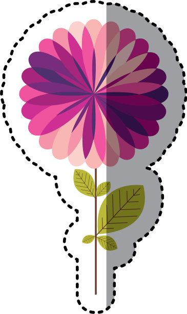 一些紫色的花和一些花瓣图标图片下载