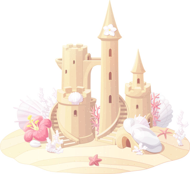 幻想城堡沙城堡沙图片下载