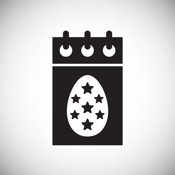 复活节日历图标的背景图形和图片下载