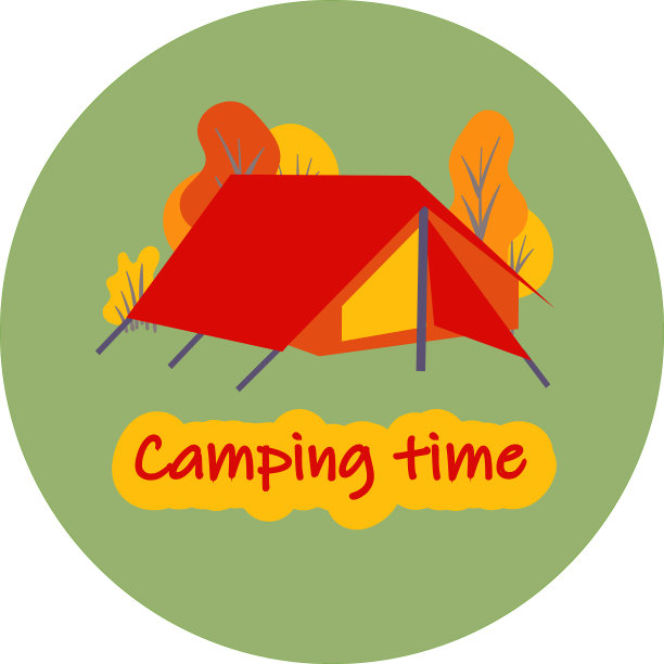 旅游基地或营地儿童营地标志图片下载