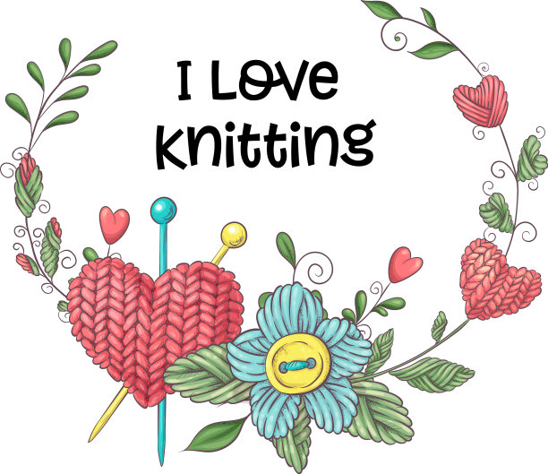 简单用针织针编织图片下载