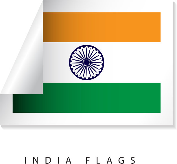 印度标签旗帜模板设计图片下载