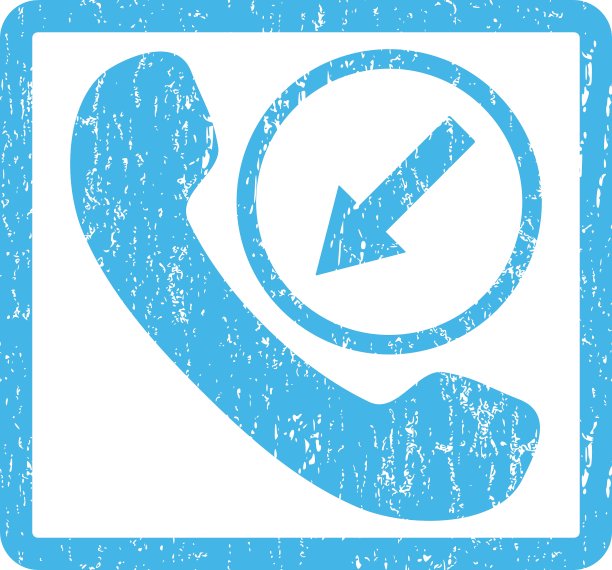 来电图标橡皮图章图片下载