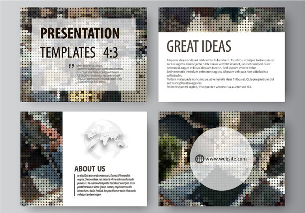 演示幻灯片的业务模板集图片下载