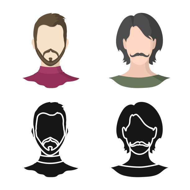 孤立对象专业和照片图标图片下载