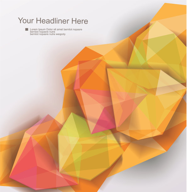 抽象几何背景三维形状图片下载