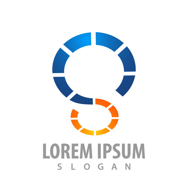 无限虚线标志概念设计符号图片下载