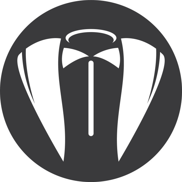 燕尾服标志模板图片下载