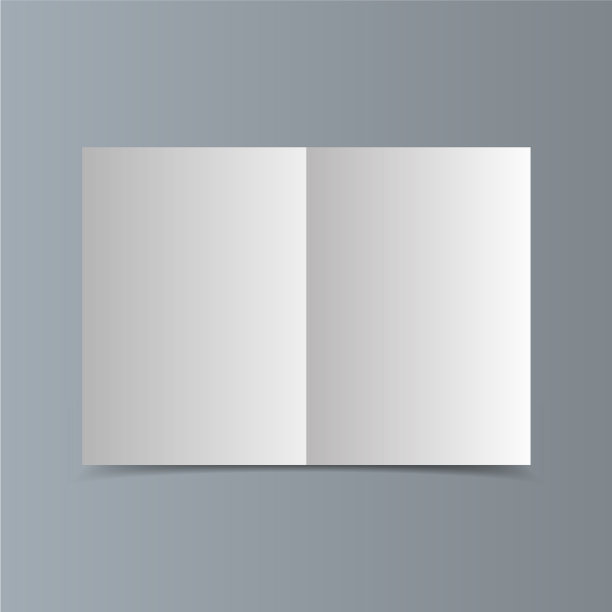 空白横向白纸宣传册模型与图片下载