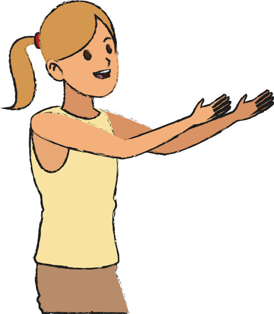 女人卡通图标图片下载