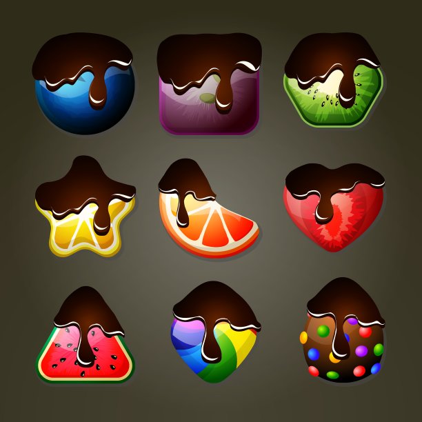 水果糖搭配三款益智游戏图片下载