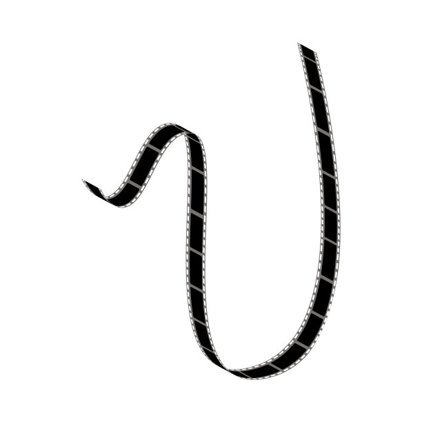 黑色卷绕或卷卷的胶片带图片下载