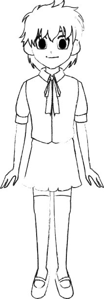 可爱的年轻女孩动漫或漫画的图标形象图片下载