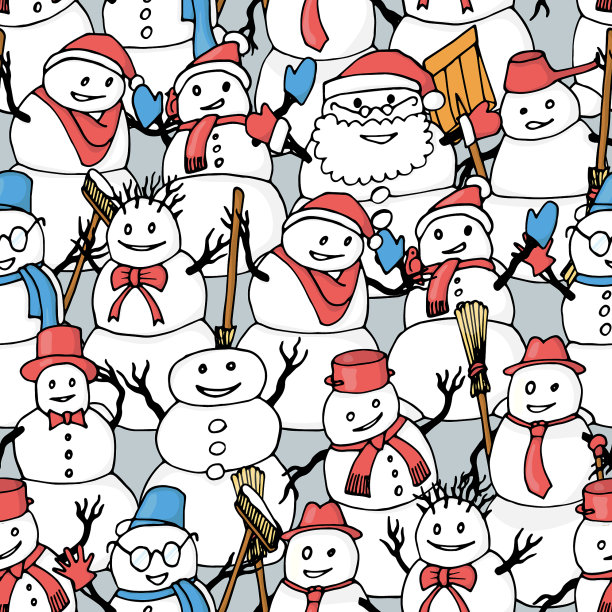 无缝图案与手绘可爱图片下载