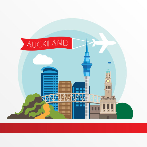 奥克兰详细的轮廓图片下载