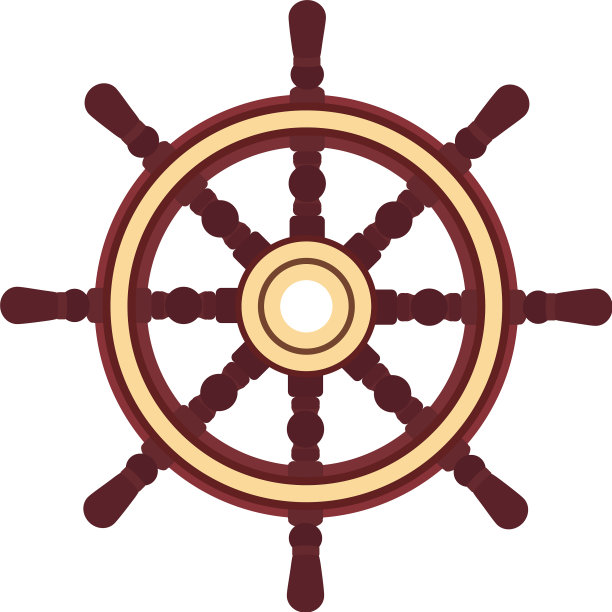 平底船手轮船轮舵图片下载