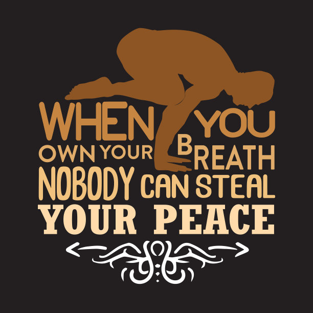 瑜伽的引用和说好的印刷设计图片下载