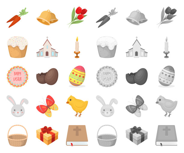 复活节是基督教的一个卡通偶像节日图片下载