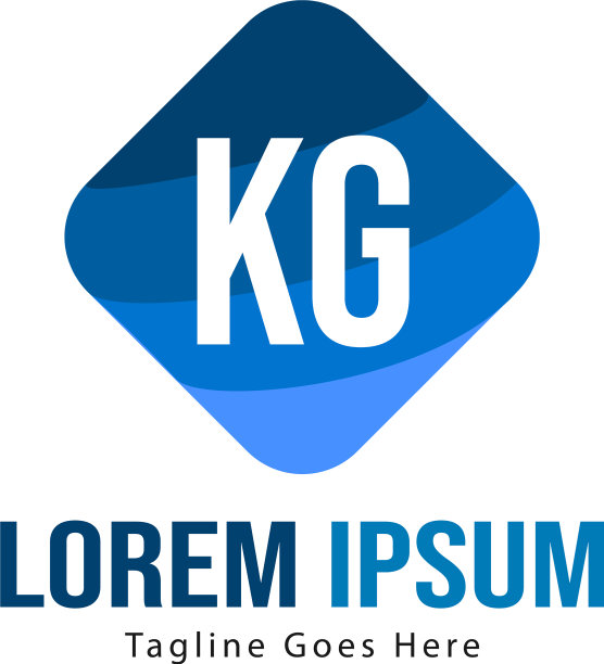 初始kg标志模板与现代框架图片下载