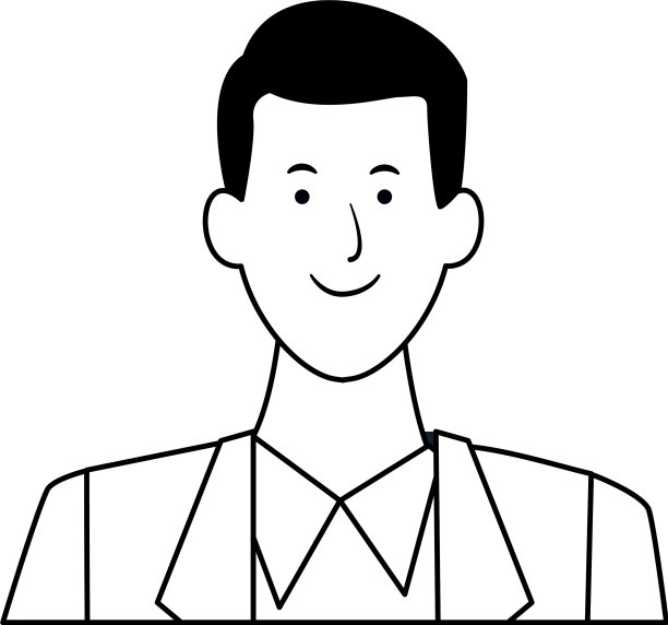 黑白头像的男人图片下载