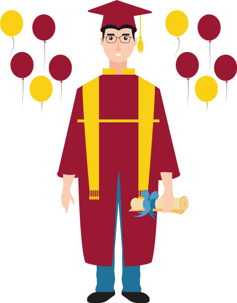 年轻人毕业时带着气球气呼呼的图片下载