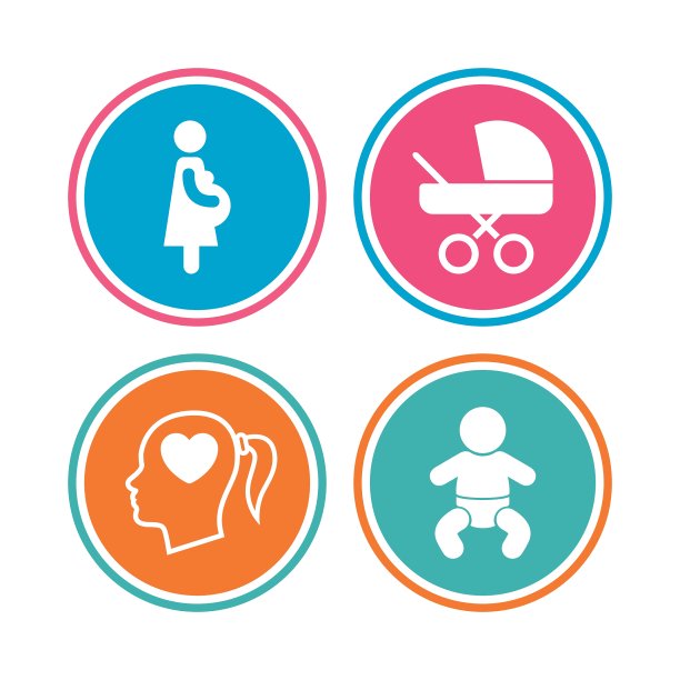 孕妇图标婴儿婴儿怀孕车图片下载