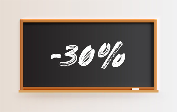 高详细黑板与-30标题图片下载