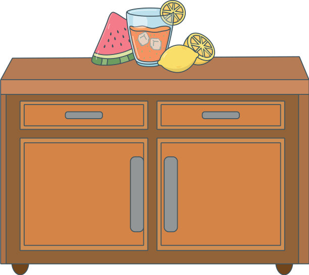 美味健康餐卡通图片下载