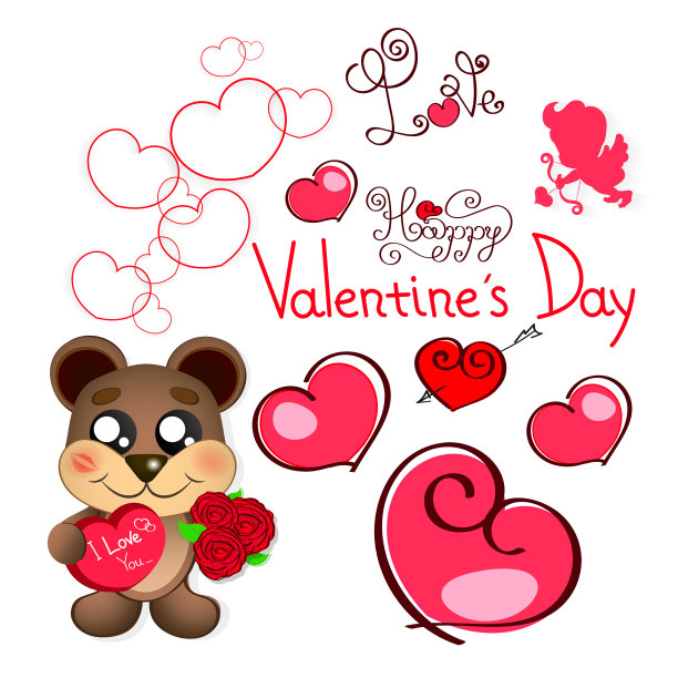 情人节泰迪熊图片下载