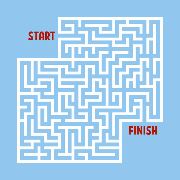 抽象方块迷宫游戏，适合儿童益智用图片下载