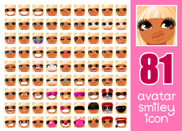 为女孩设置81个角色图片下载