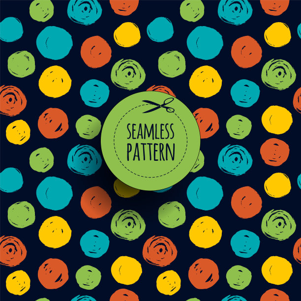 创意无缝模式与手绘纹理图片下载