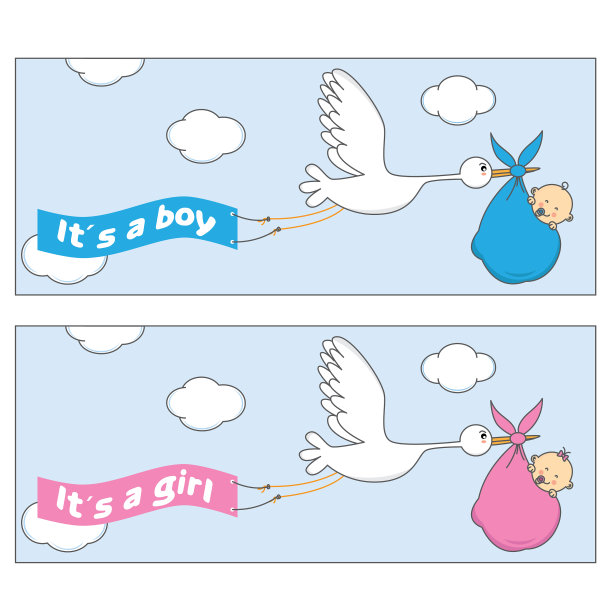 鹳与婴儿图片下载