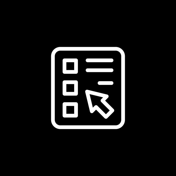 在线调查线性轮廓图标图片下载