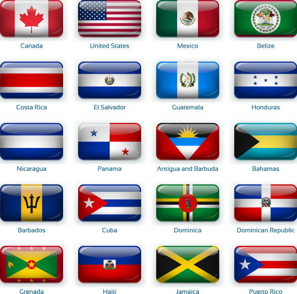 设置20个按钮式美国国旗图片下载