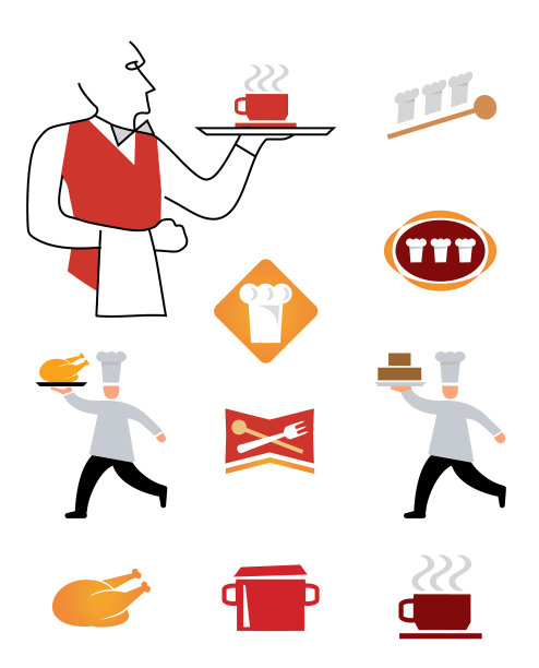 图标做服务员图片下载