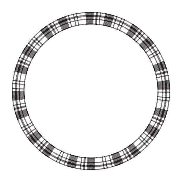 圆形框架复古图案设计模板图片下载