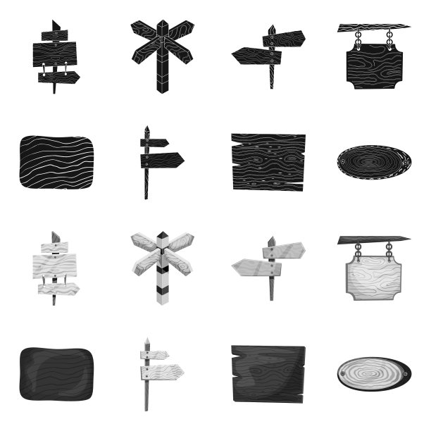 原始和森林的图标集图片下载