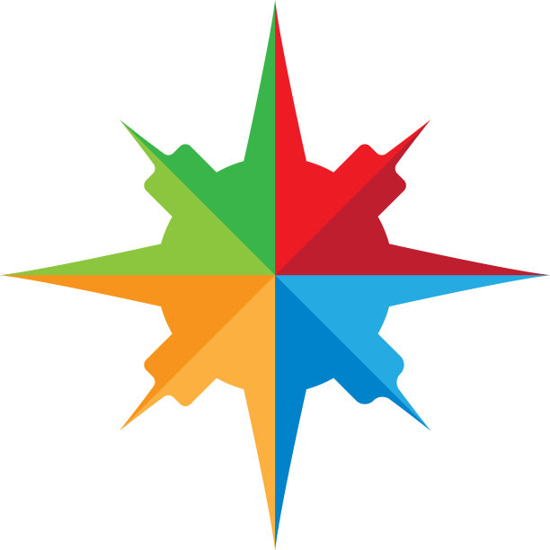 指南针logo模板图片下载