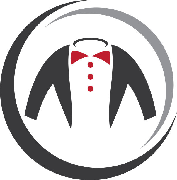 燕尾服标志模板图片下载
