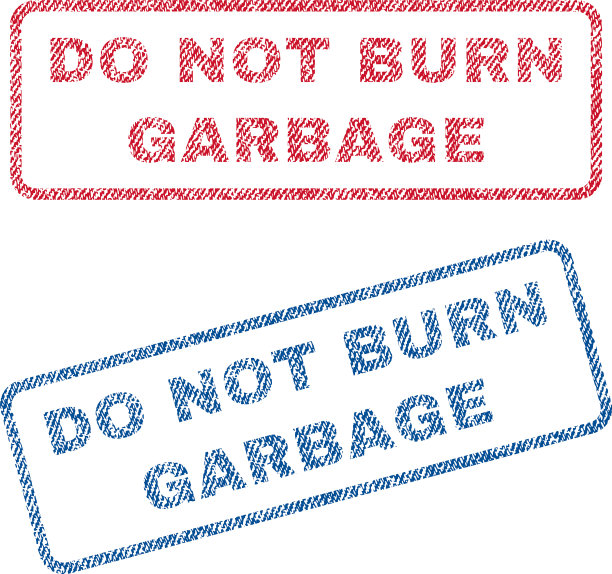 不要焚烧垃圾纺织邮票图片下载