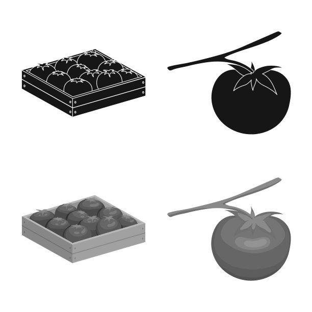 设计蔬菜和美味的标志图片下载