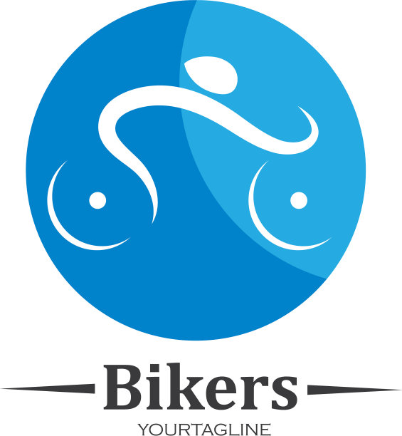 自行车图标标志设计图片下载