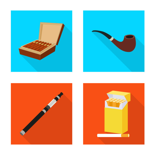 烟雾和统计图标图片下载