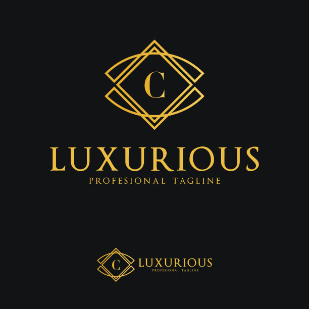 标志模板豪华酒店时尚字母c图片下载