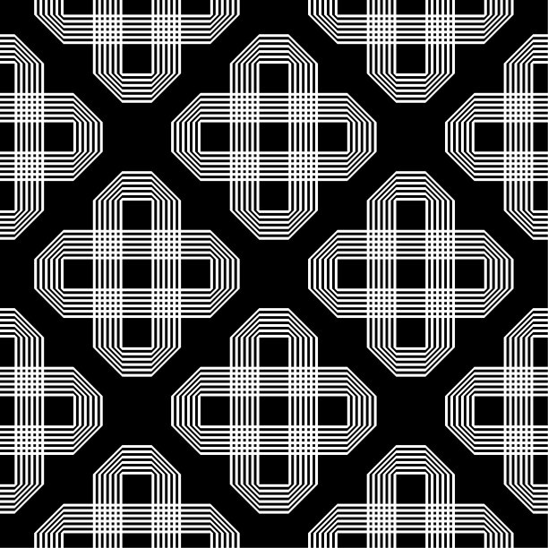 设计无缝单色几何图案图片下载