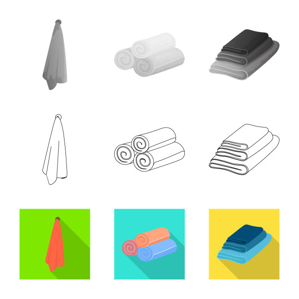 软而干净的标志集图片下载